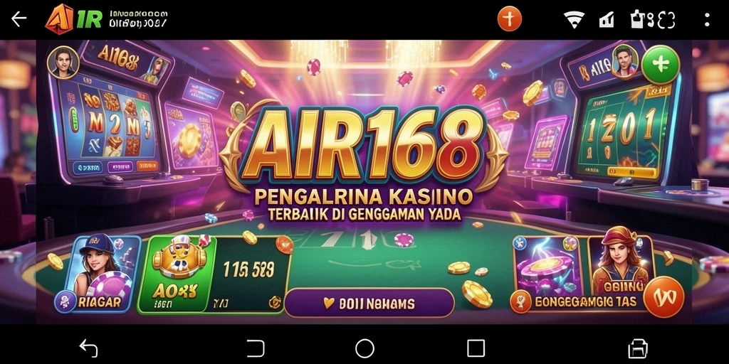 Tampilan gameplay AIR168 yang menarik dan menegangkan saat bermain Kasino.