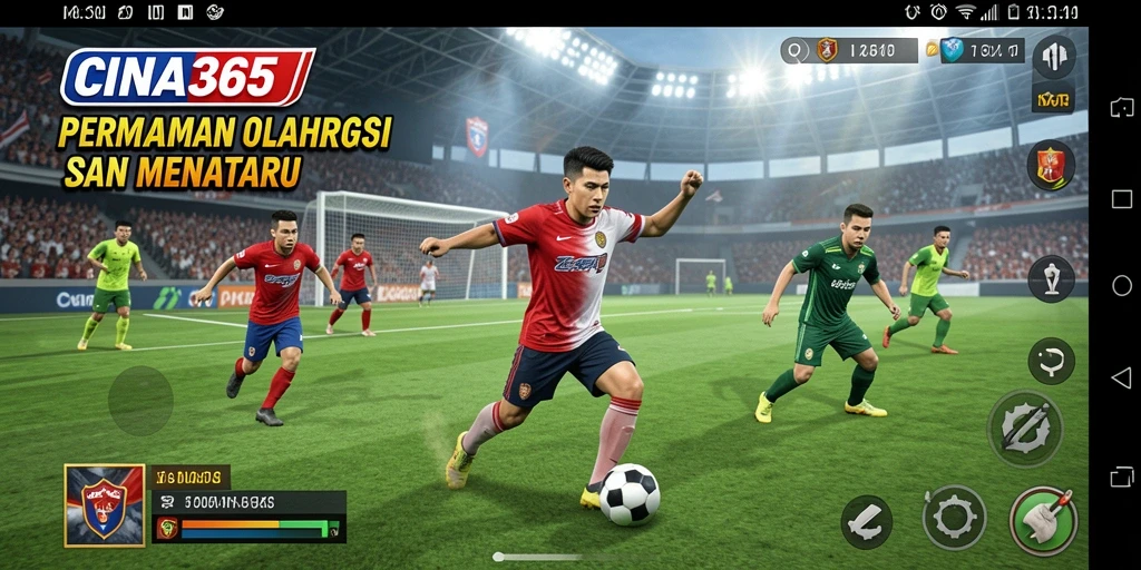 Tampilan gameplay menarik CINA365 yang penuh aksi.