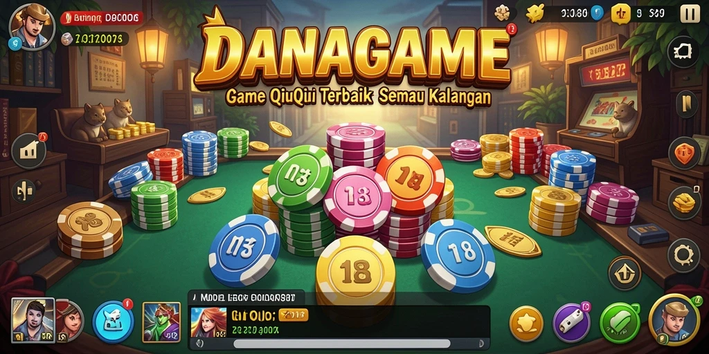 Tampilan gameplay QiuQiu yang menarik dan seru di DANAGAME.