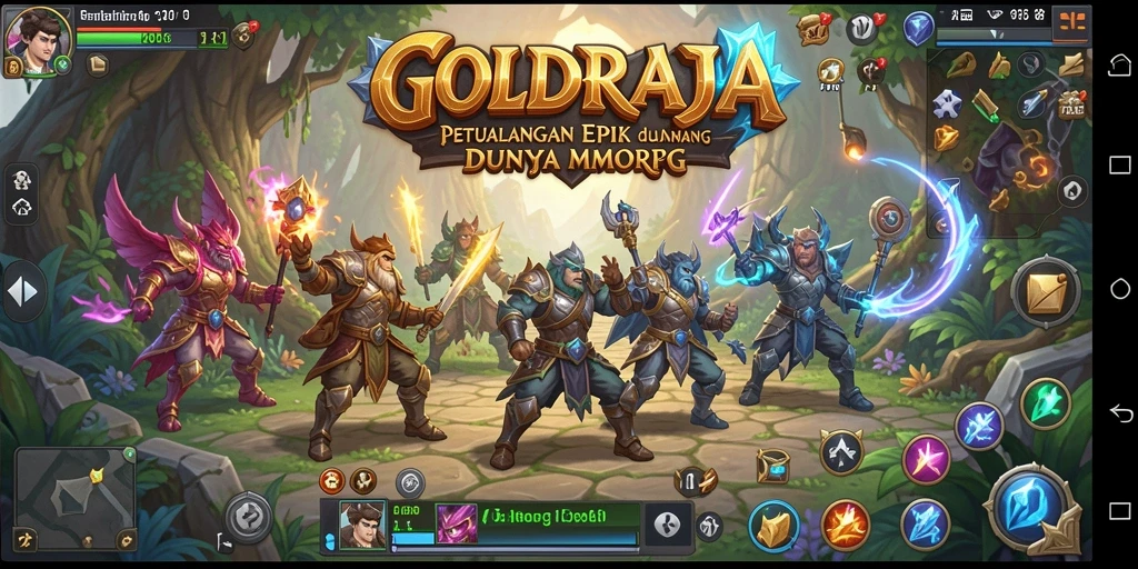 Tangkapan layar gameplay GOLDRAJA yang memukau dan menantang.