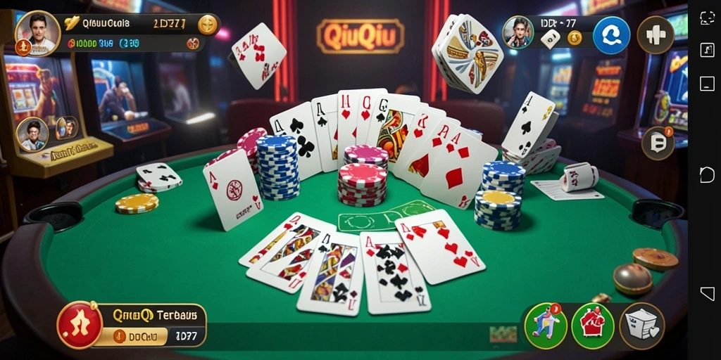 Screenshot gameplay IDR77 yang menampilkan pengalaman QiuQiu seru.