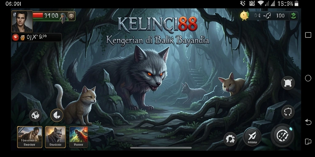 Screenshot KELINCI88 menampilkan suasana mencekam dan gameplay yang mendebarkan.
