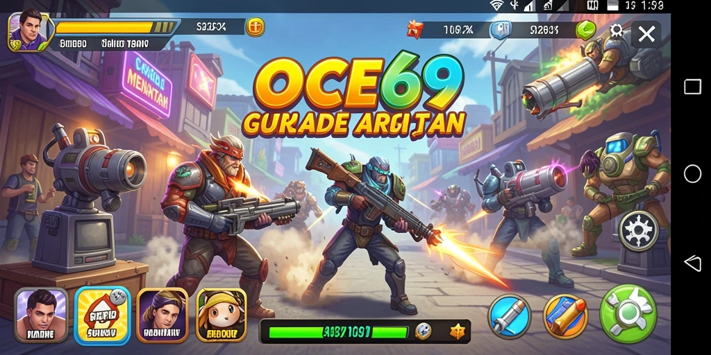 Screenshot gameplay OCE69 yang menunjukkan aksi seru dan grafis menawan.