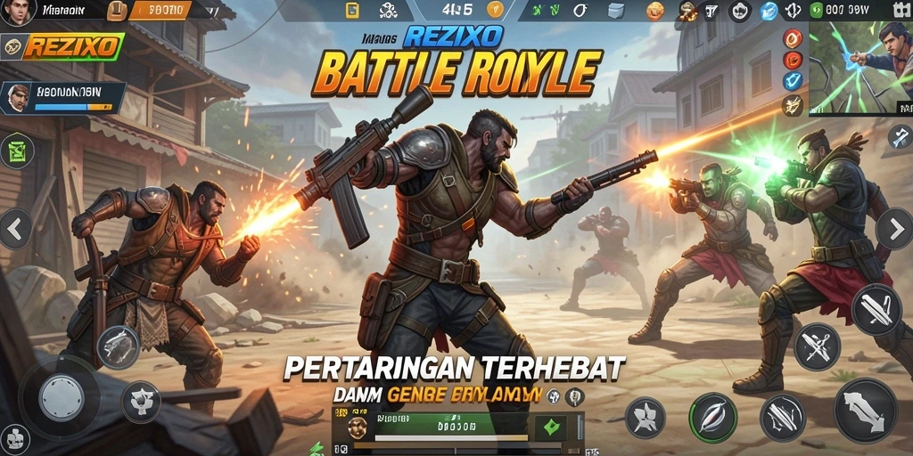 Gameplay seru dan menegangkan di arena pertempuran REZIXO.