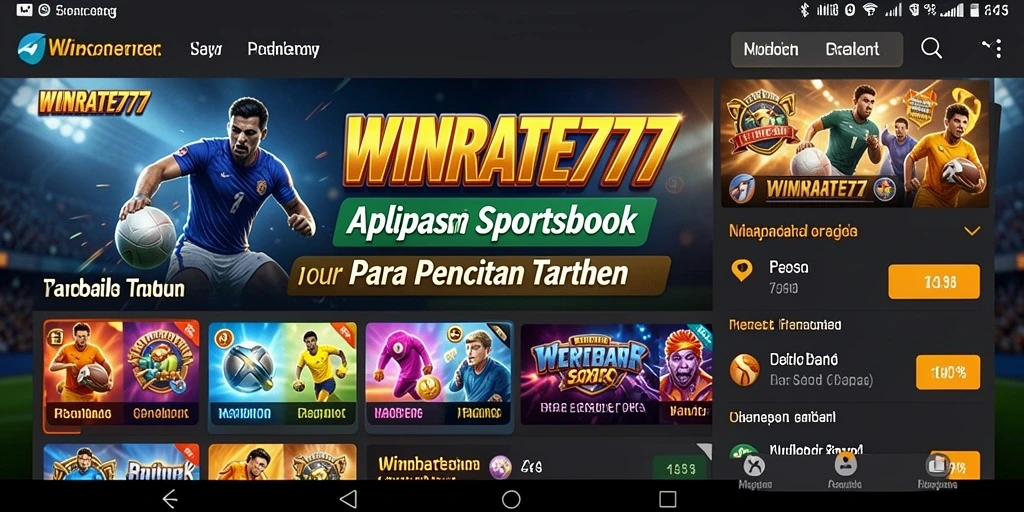 Tampilan menarik dari gameplay Sportsbook WINRATE777 dengan berbagai pilihan taruhan.